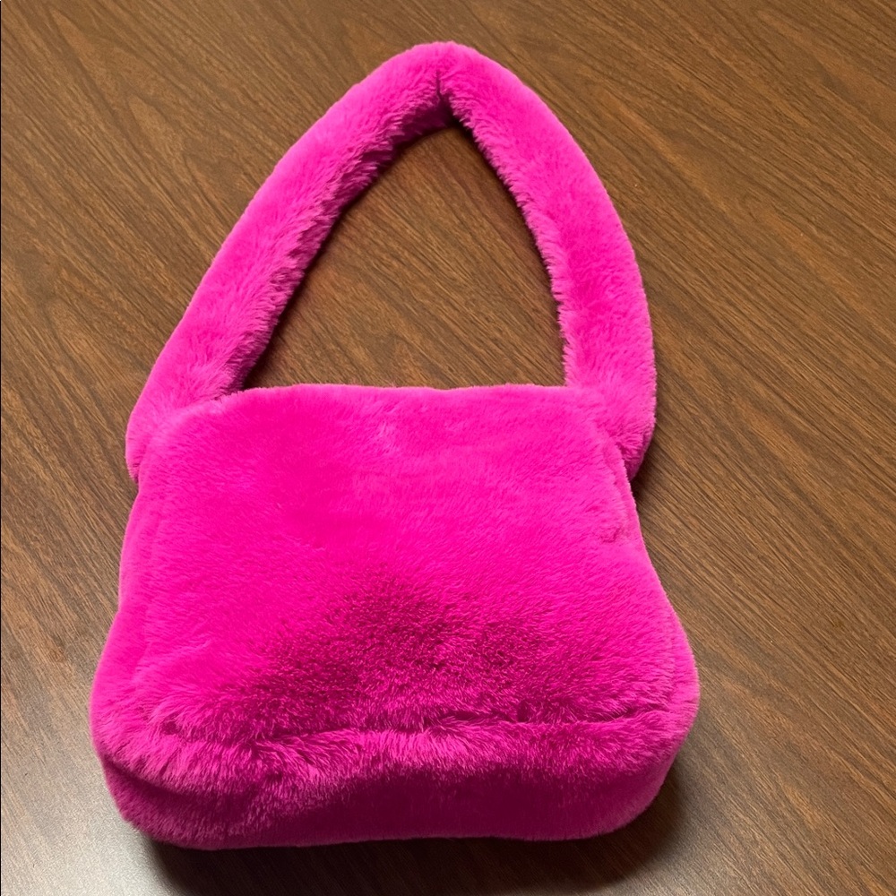 UNIF Faye bag in hot pink faux fur - Picture 2 of 11